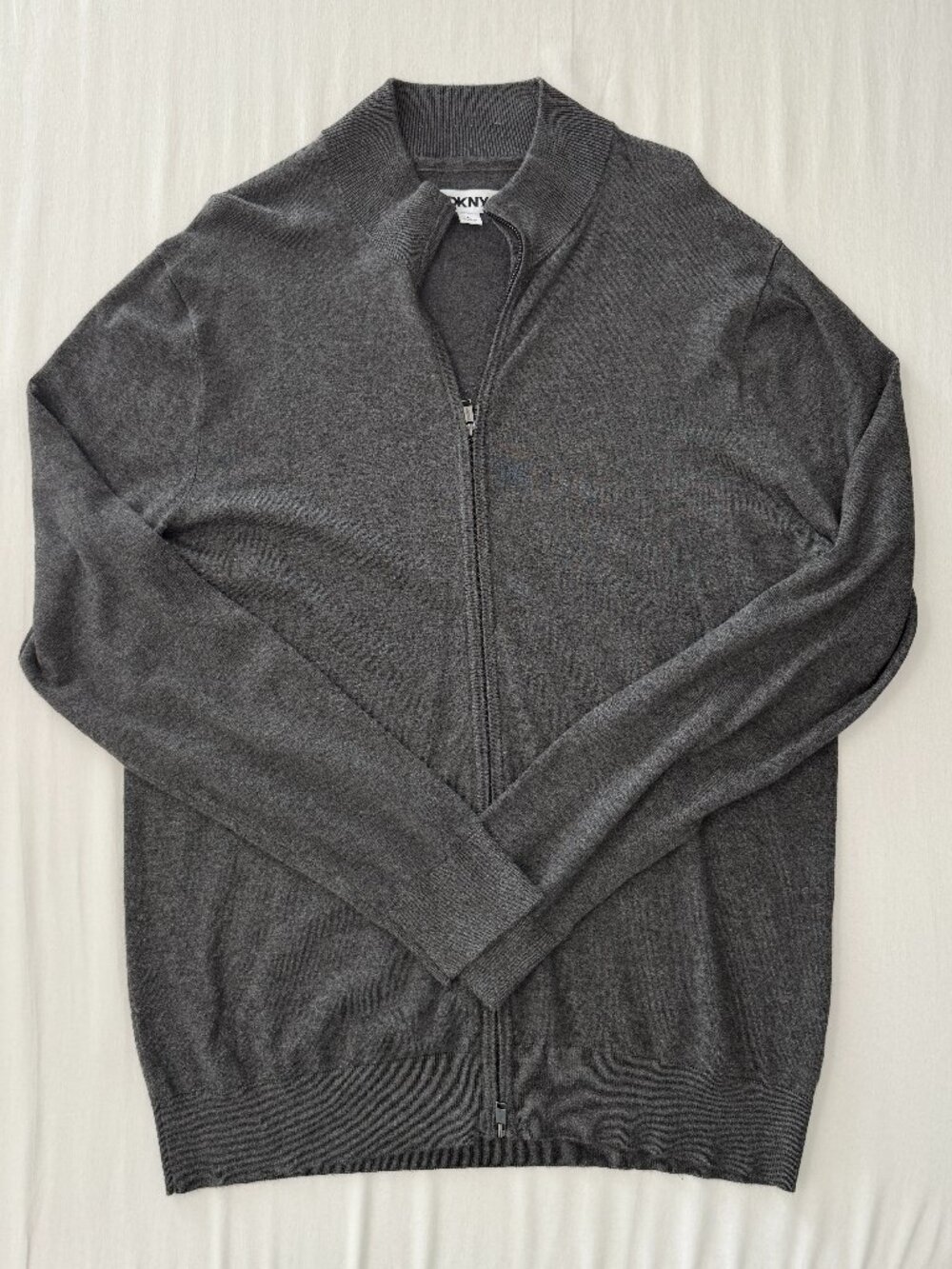 DKNY Men's Full Zip Sweater